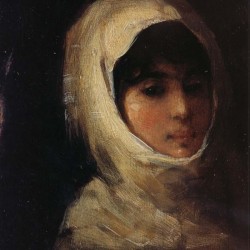 Girl with white veil